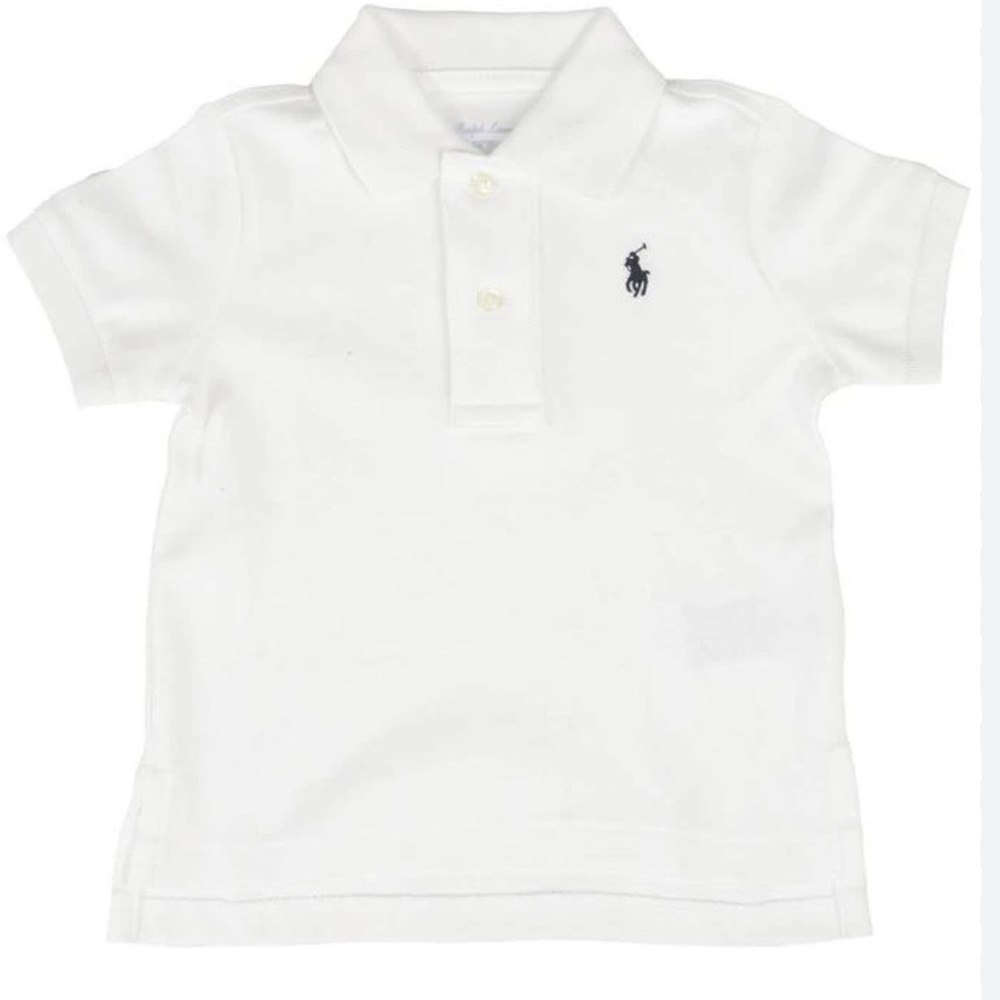 Polo Ralph Lauren white polo 6mo